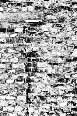 Eski model tuğla duvarın arka planı