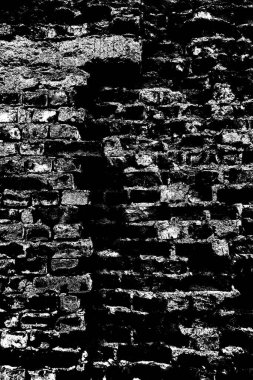 Eski model tuğla duvarın arka planı