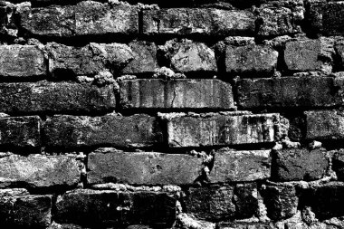 Eski model tuğla duvarın arka planı