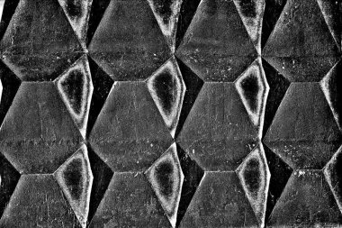 Soyut arkaplan. Monokrom dokusu. Siyah ve beyaz desenli arkaplan. 