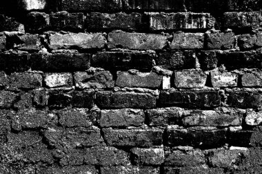 Eski model tuğla duvarın arka planı