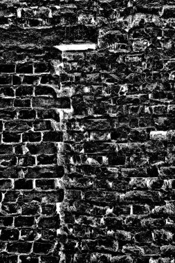 Eski model tuğla duvarın arka planı