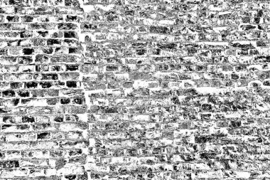 Eski model tuğla duvarın arka planı