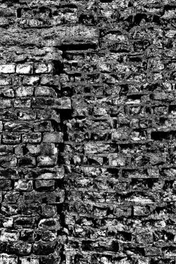 Eski model tuğla duvarın arka planı