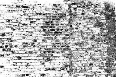 Eski model tuğla duvarın arka planı