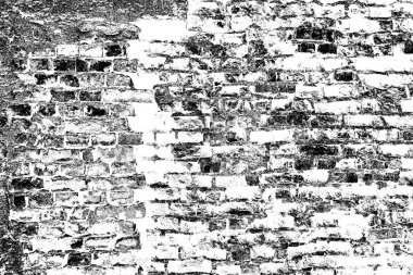 Eski model tuğla duvarın arka planı