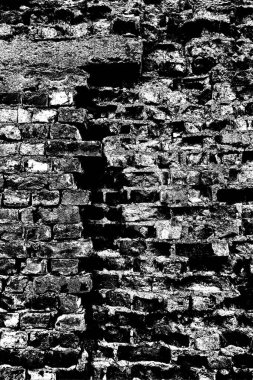 Eski model tuğla duvarın arka planı