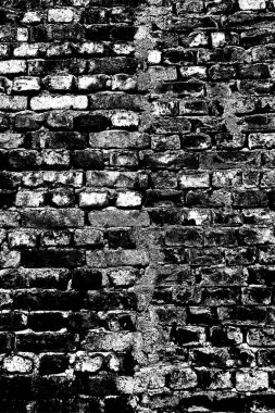 Eski model tuğla duvarın arka planı