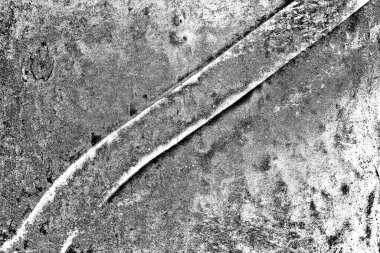 Çizik ve çatlaklarla metal doku.