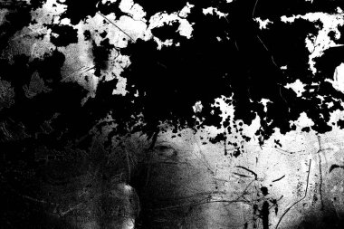 Çizik ve çatlaklarla metal doku