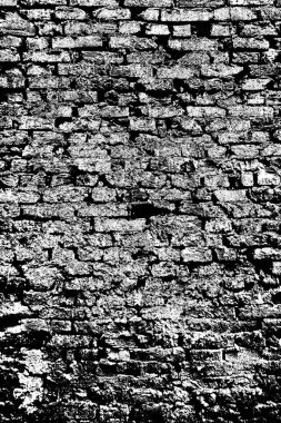 Eski model tuğla duvarın arka planı