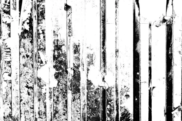 Гофрований Металевий Лист Служить Парканом Вигляд Горизонтальний Вертикальних Смуг — стокове фото