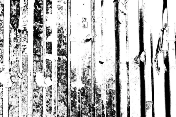 Corrugated Metal Sheet Serves Fence View Horizontal Vertical Stripes — Stock Photo, Image