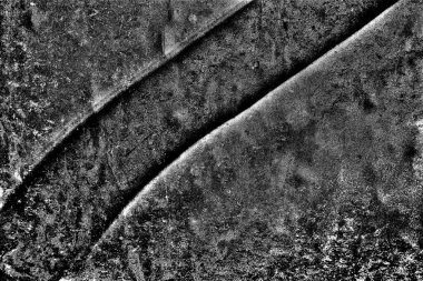 Çizik ve çatlaklarla metal doku.