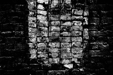 Eski model tuğla duvarın arka planı