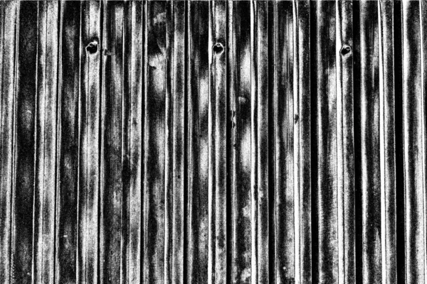 Oluklu Metal Levha Çit Görevi Görüyor Dikey Çizgilere Yatay Görünüm — Stok fotoğraf