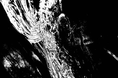 Soyut grunge arkaplanı. Monokrom dokusu. Siyah ve beyaz desenli arkaplan