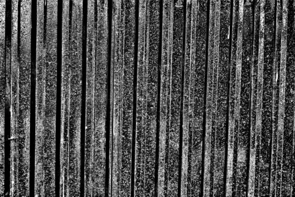Corrugated Metal Sheet Serves Fence View Horizontal Vertical Stripes — Stock Photo, Image