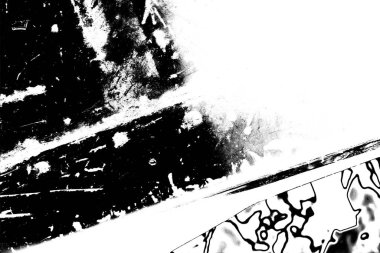 Soyut grunge arkaplanı. Monokrom dokusu. Siyah ve beyaz desenli arkaplan