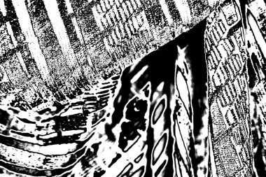 Soyut grunge arkaplanı. Monokrom dokusu. Siyah ve beyaz desenli arkaplan