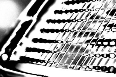 Soyut grunge arkaplanı. Monokrom dokusu. Siyah ve beyaz desenli arkaplan