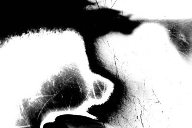 Soyut grunge arkaplanı. Monokrom dokusu. Siyah ve beyaz desenli arkaplan