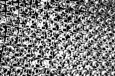 Soyut grunge arkaplanı. Monokrom dokusu. Siyah ve beyaz desenli arkaplan