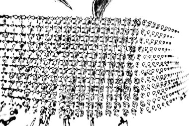 Soyut grunge arkaplanı. Monokrom dokusu. Siyah ve beyaz desenli arkaplan