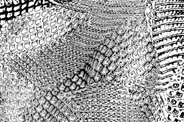 Soyut grunge arkaplanı. Monokrom dokusu. Siyah ve beyaz desenli arkaplan