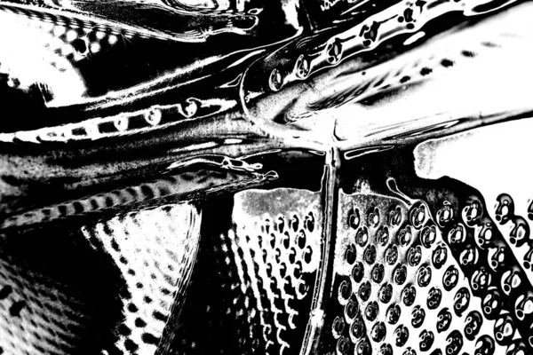 Textura Abstracta Metálica Plateada Fondo Grunge Blanco Negro Para Espacio — Foto de Stock