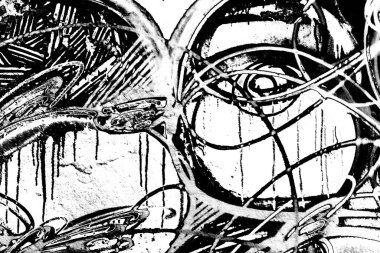 Soyut grunge arkaplanı. Monokrom dokusu. Siyah ve beyaz desenli arkaplan