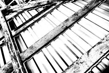 Soyut grunge arkaplanı. Monokrom dokusu. Siyah ve beyaz desenli arkaplan