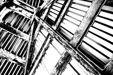 Soyut grunge arkaplanı. Monokrom dokusu. Siyah ve beyaz desenli arkaplan