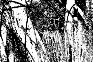 Soyut grunge arkaplanı. Monokrom dokusu. Siyah ve beyaz desenli arkaplan