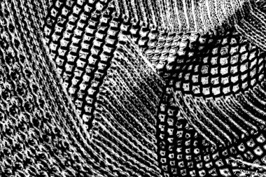 Soyut grunge arkaplanı. Monokrom dokusu. Siyah ve beyaz desenli arkaplan