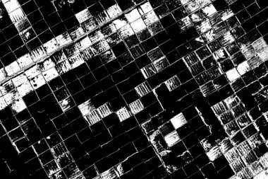 Soyut grunge arkaplanı. Monokrom dokusu. Siyah ve beyaz desenli arkaplan