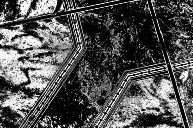 Soyut grunge arkaplanı. Monokrom dokusu. Siyah ve beyaz desenli arkaplan