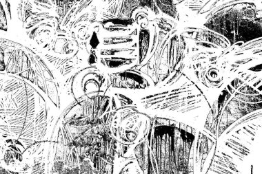 Soyut grunge arkaplanı. Monokrom dokusu. Siyah ve beyaz desenli arkaplan