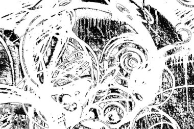 Soyut grunge arkaplanı. Monokrom dokusu. Siyah ve beyaz desenli arkaplan