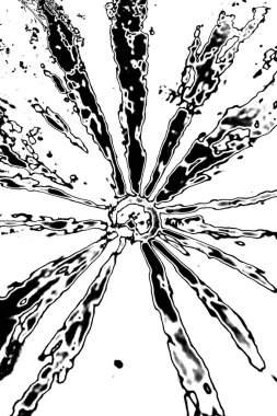 Soyut grunge arkaplanı. Monokrom dokusu. Siyah ve beyaz desenli arkaplan