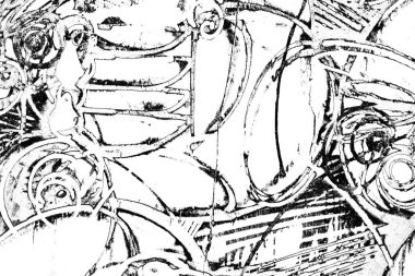 Soyut arkaplan. Monokrom dokusu. Siyah ve beyaz tonlar.