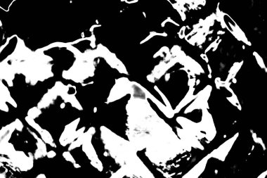 Soyut grunge arkaplanı. Monokrom dokusu. Siyah ve beyaz desenli arkaplan