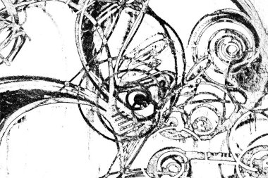 Soyut grunge arkaplanı. Monokrom dokusu. Resim siyah ve beyaz tonları içerir.