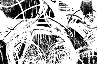 Soyut grunge arkaplanı. Monokrom dokusu. Siyah ve beyaz desenli arkaplan