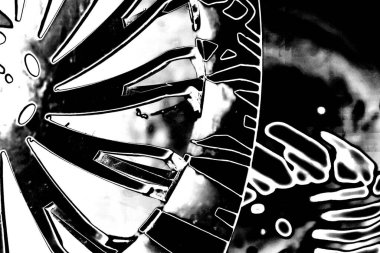 Soyut arkaplan. monokrom dokusu. resim siyah ve beyaz tonları içerir.