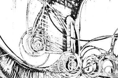 Soyut grunge arkaplanı. Monokrom dokusu. Resim siyah ve beyaz tonları içerir.