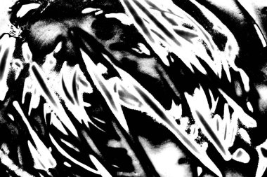 Soyut grunge arkaplanı. Monokrom dokusu. Siyah ve beyaz desenli arkaplan