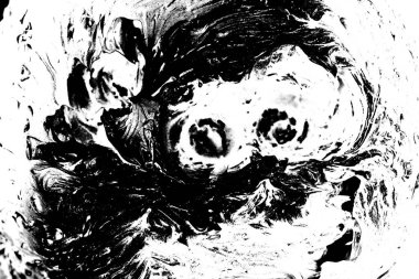 Soyut grunge arkaplanı. Monokrom dokusu. Siyah ve beyaz desenli arkaplan