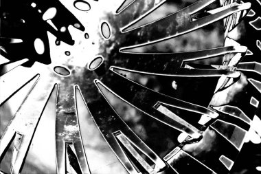 Soyut grunge arkaplanı. Monokrom dokusu. Siyah ve beyaz desenli arkaplan