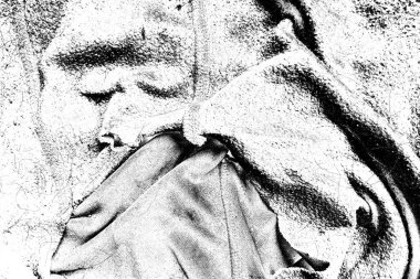 Siyah ve beyaz arkaplanlı tek renkli doku.